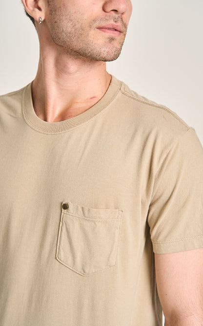 Camiseta Pocket Basic Caqui