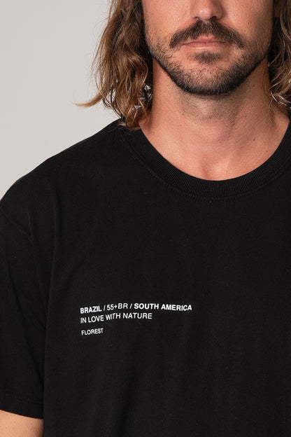 Camiseta Identidade Florest Over Preto