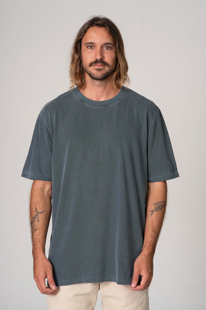 Camiseta Box Classic Oversized Petroleo