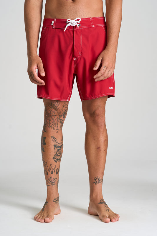 Boardshort Retropical Vermelho