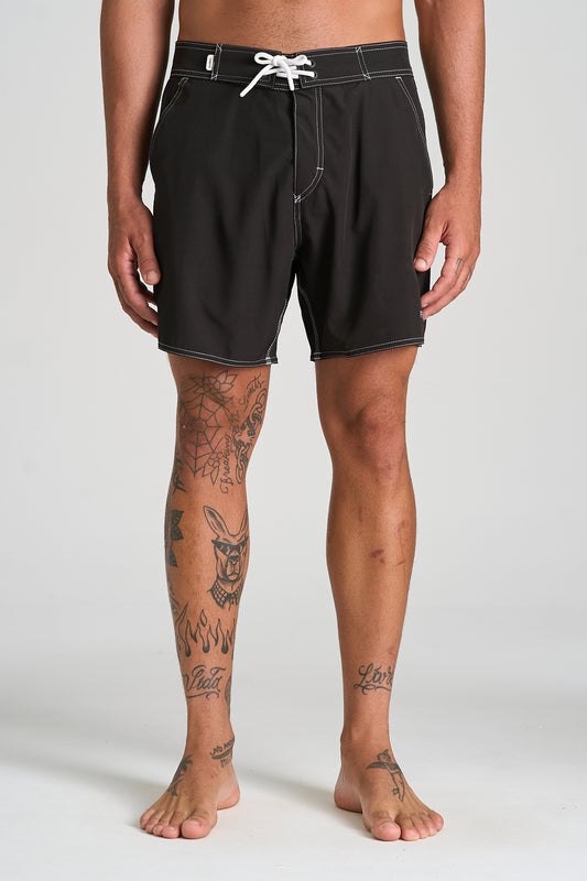 Boardshort Retropical Preto