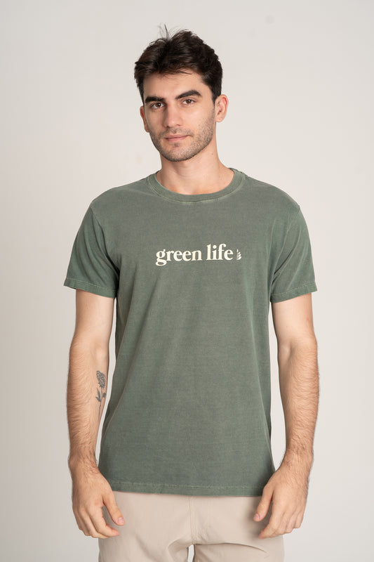 Camiseta Green Life Stone Verde