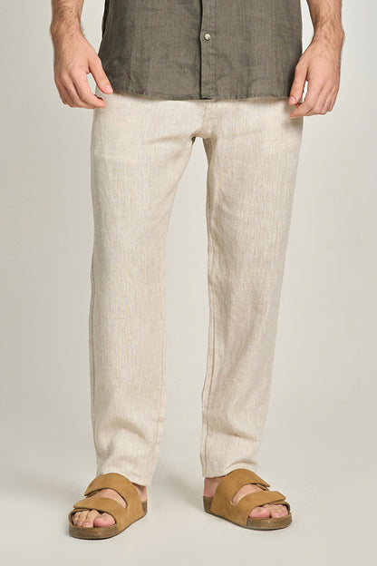 Calça Puro Linho Natural