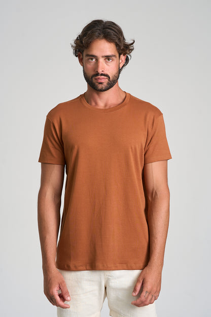 Camiseta Fio Egípcio Marrom