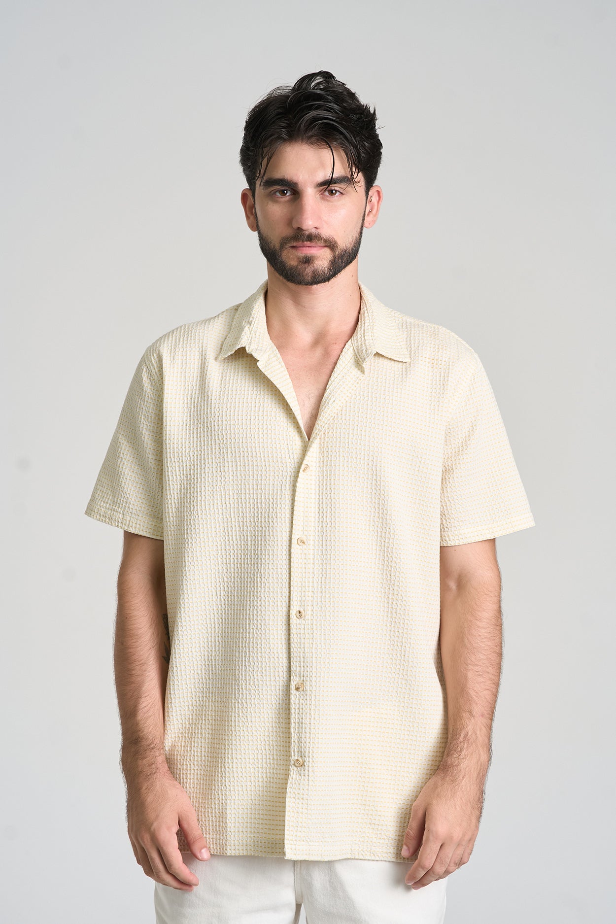 Camisa Strich Amarelo Claro