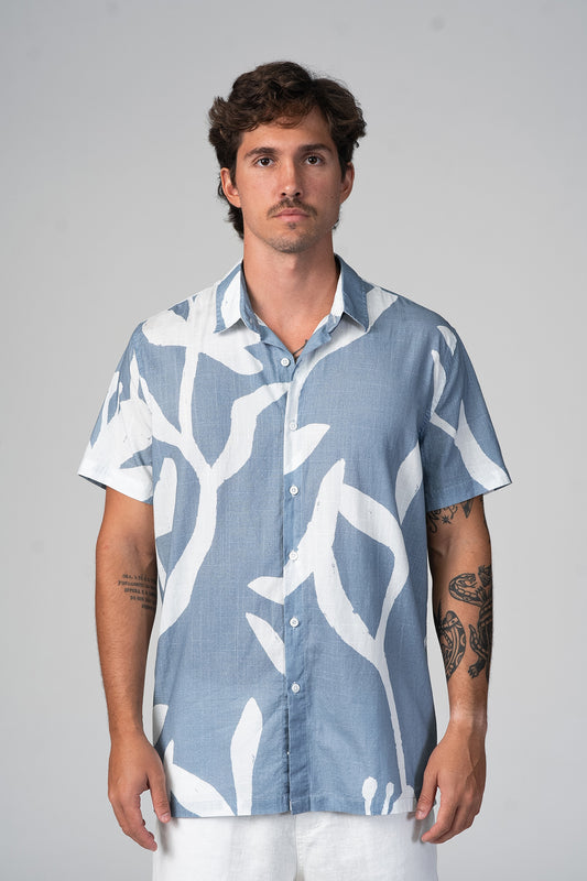 Camisa Lumen MC Azul