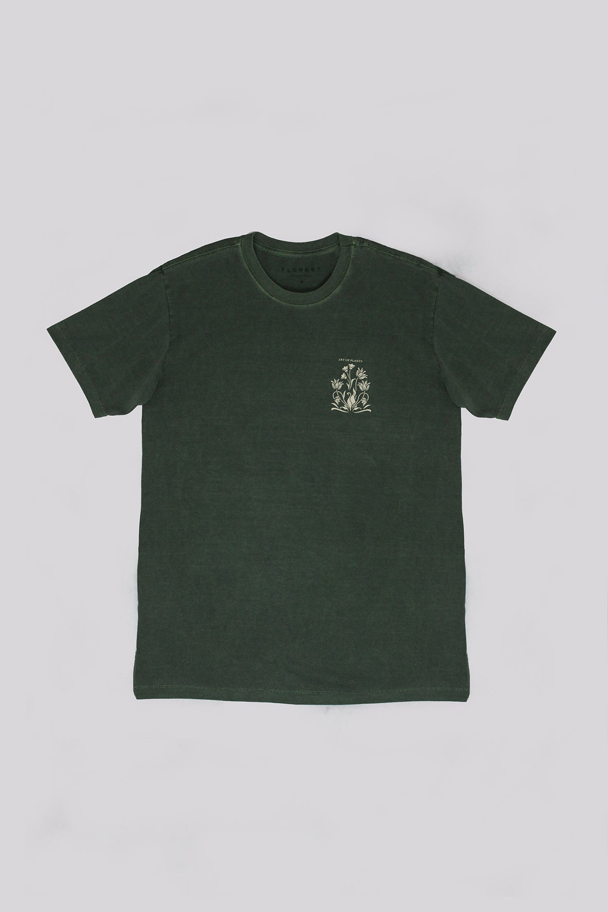 Camiseta Art Of Plants Verde Escuro Stone