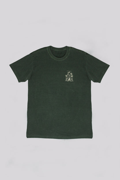 Camiseta Art Of Plants Verde Escuro Stone