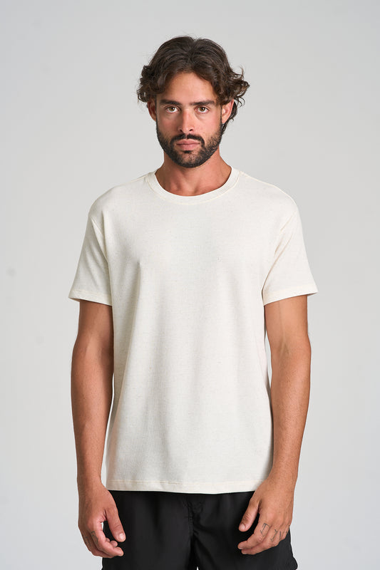 Camiseta Quadrile Maxi Lin Natural