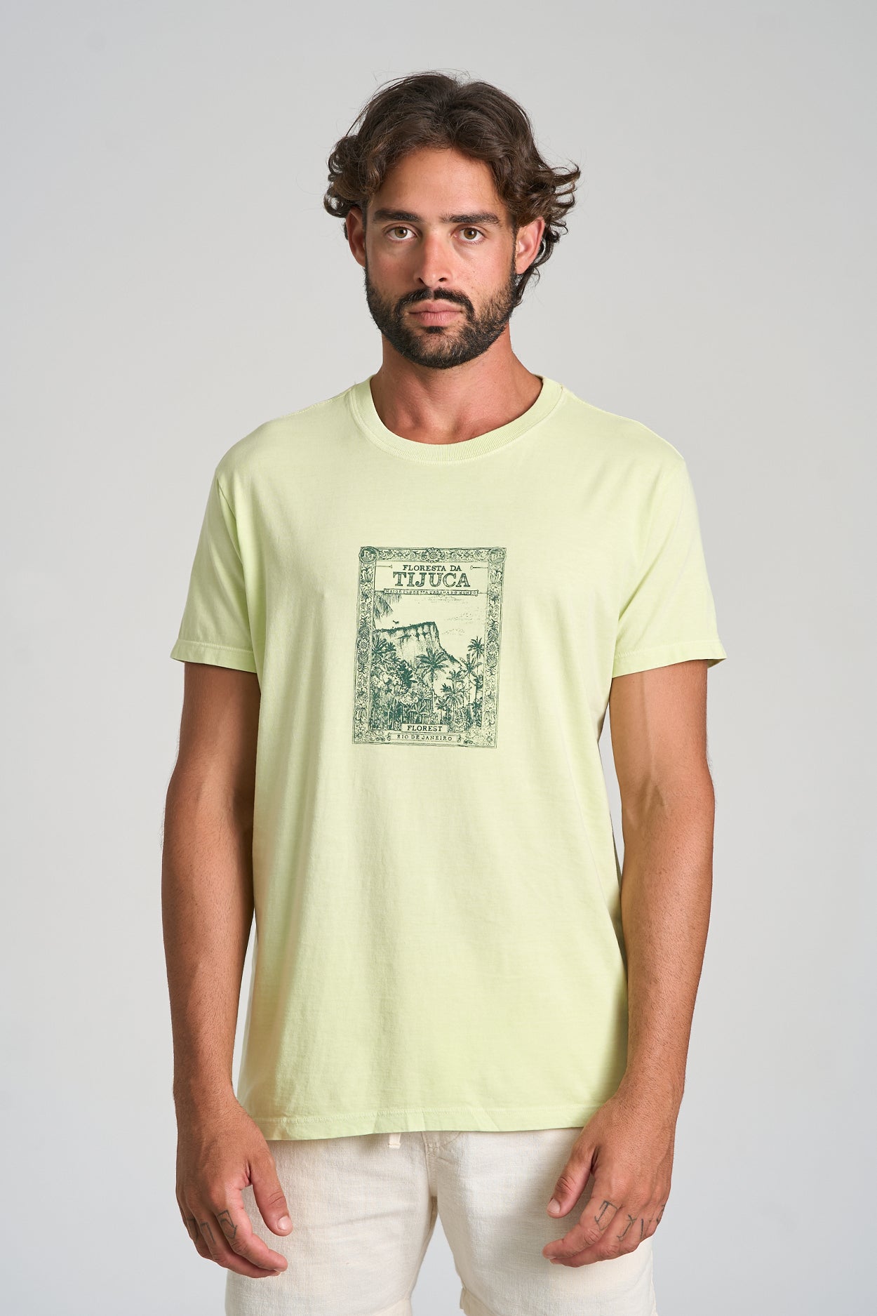 Camiseta Tijuca Stone Verde Claro