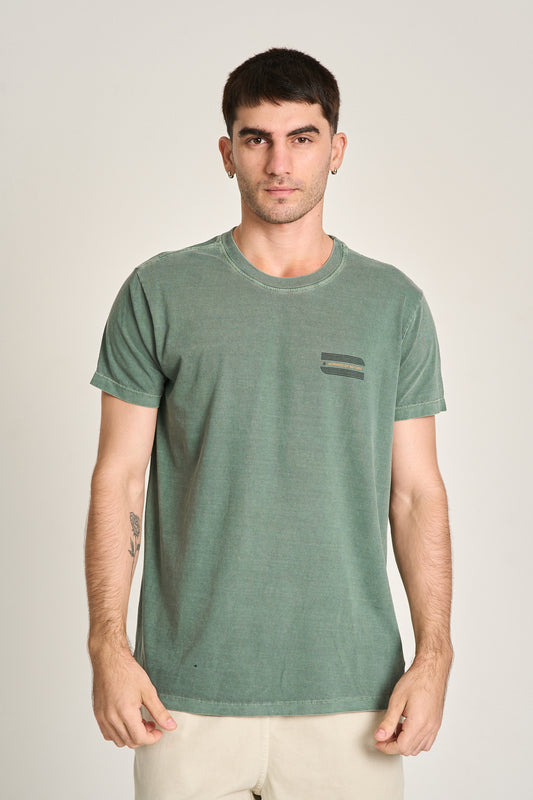 Camiseta Nature Listras Verde