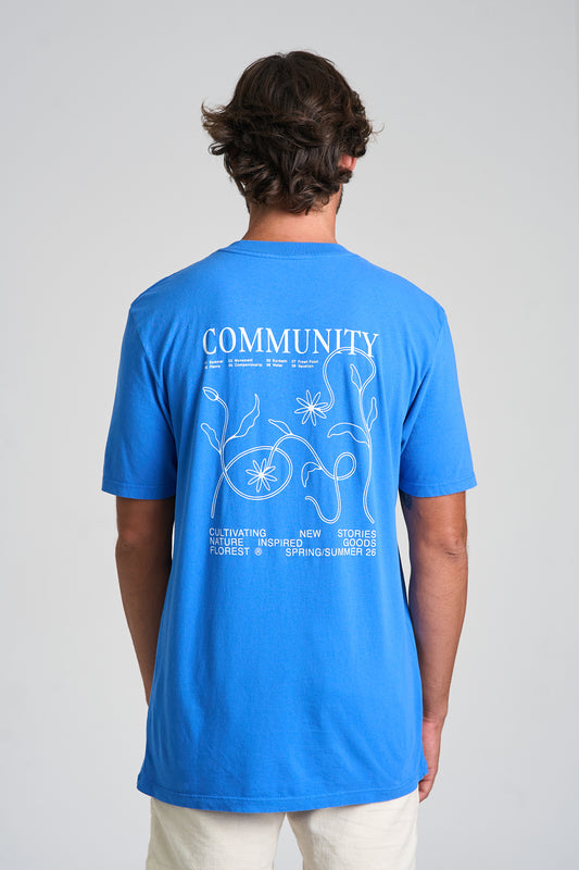 Camiseta Community Over Azul Royal