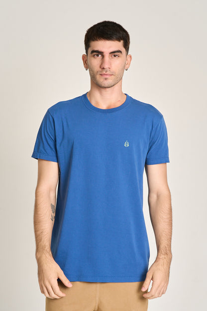 Camiseta Minimal Logo Azul