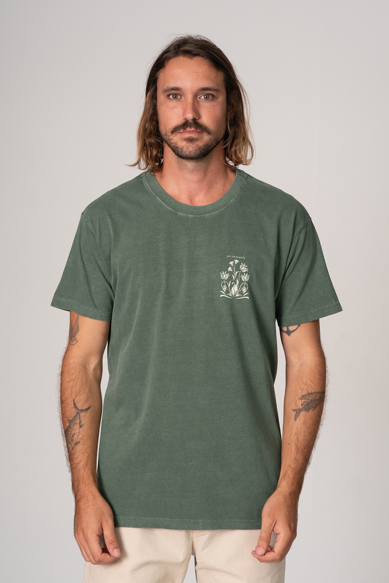 Camiseta Art of Plants VERDE ESCURO STONED