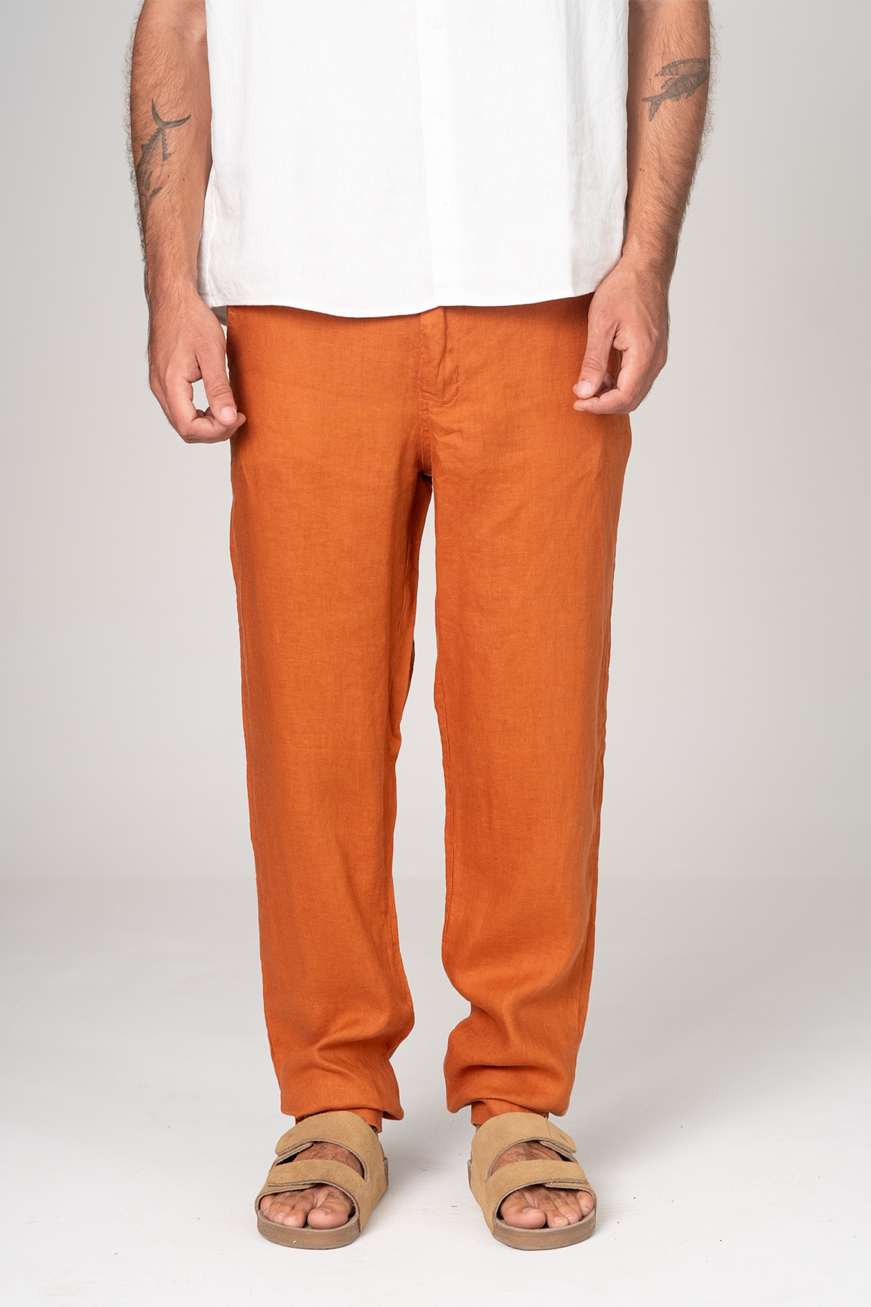 Calça Puro Linho Avelã