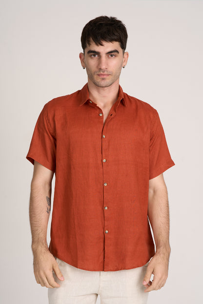 Camisa Puro Linho MC Telha