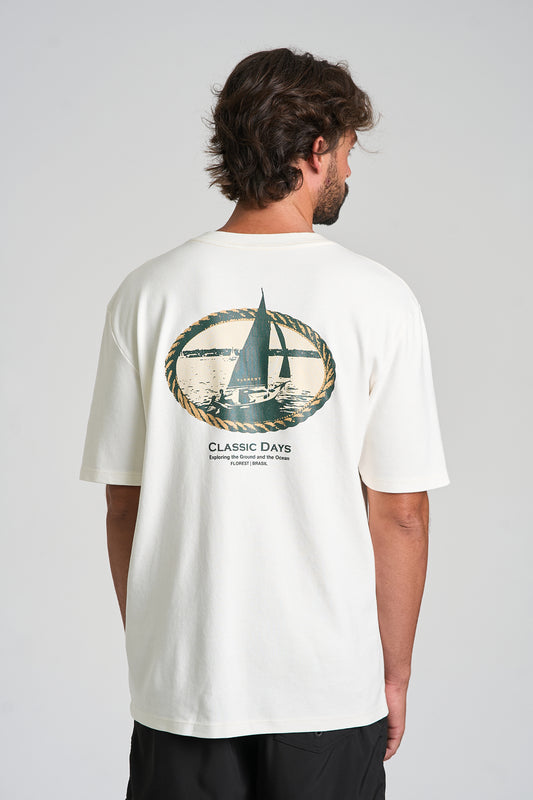 Camiseta Classic Days Over Off-White