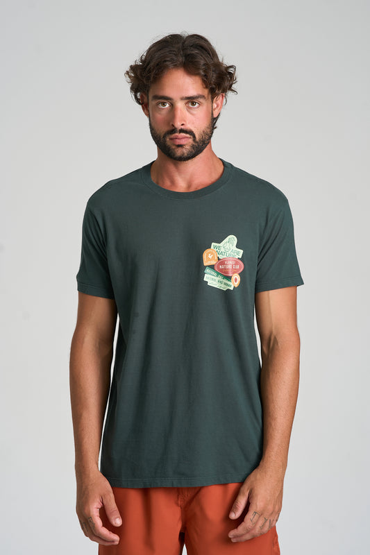 Camiseta Stamp Verde Escuro