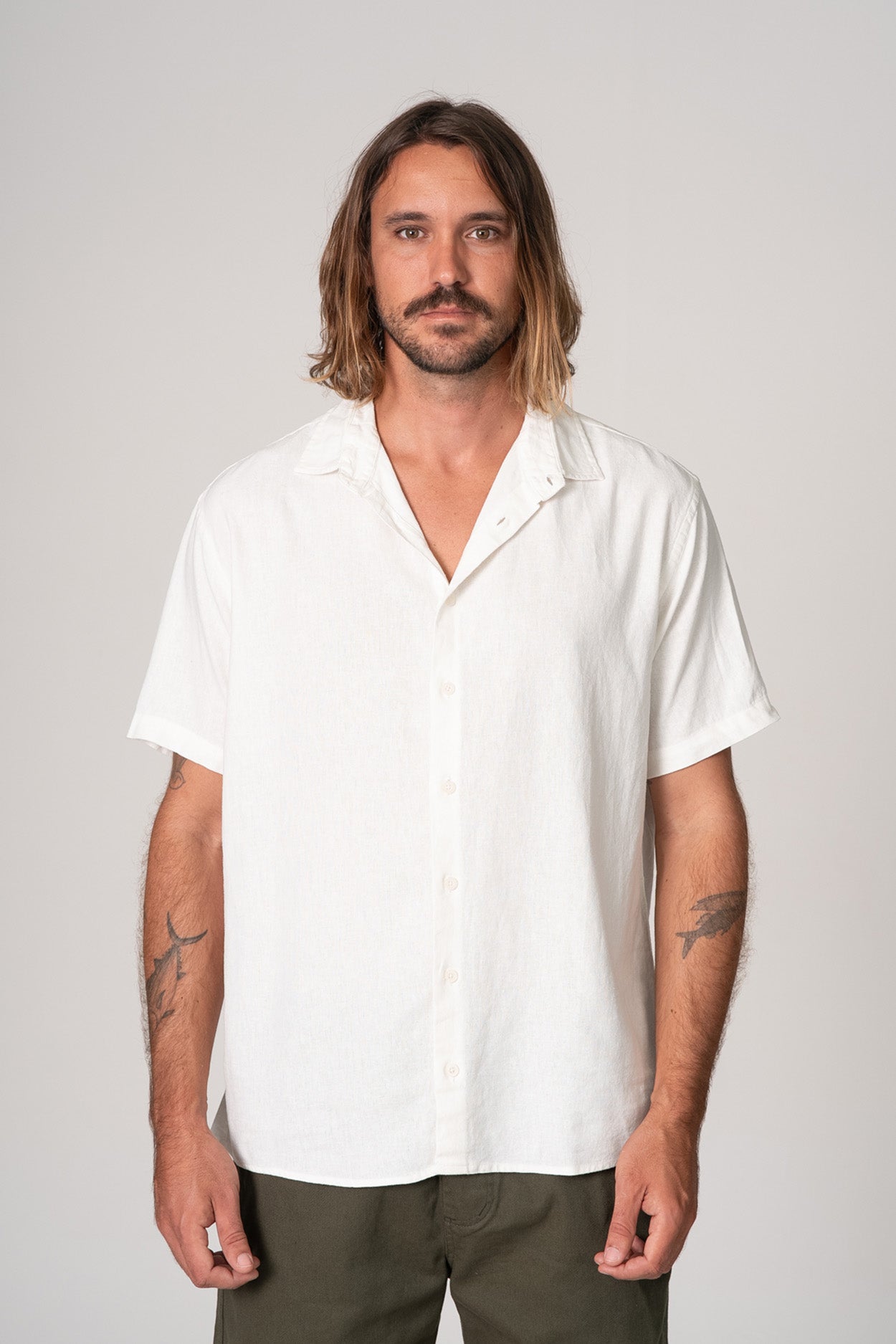 Camisa Satu Linho Off-White