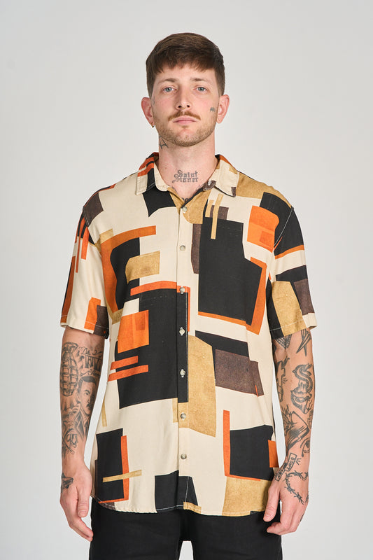 Camisa Laszlo MC Ocre