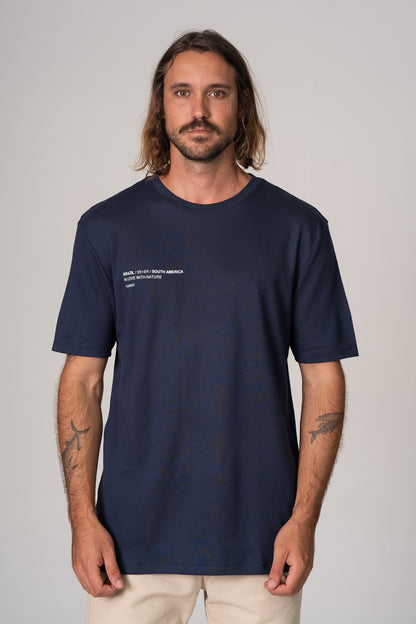 Camiseta Identidade Florest Over Azul Marinho