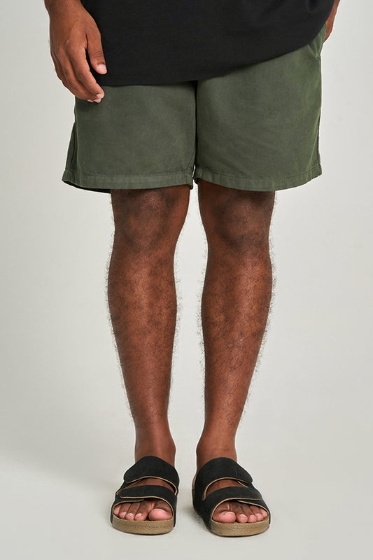 Short Sarja Volley Verde Musgo