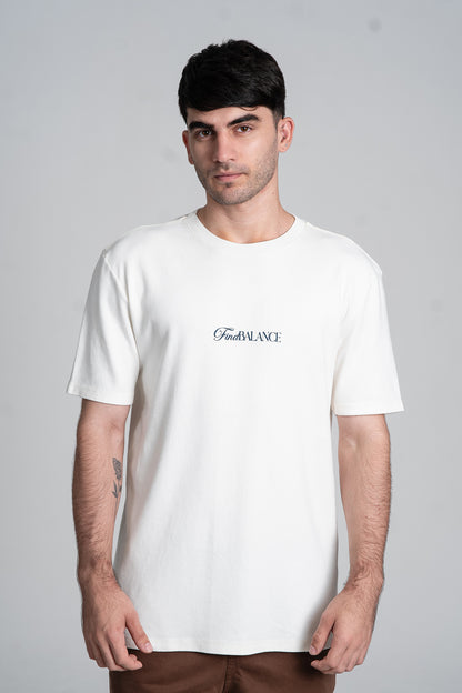 Camiseta Find Balance Oversized Off-White