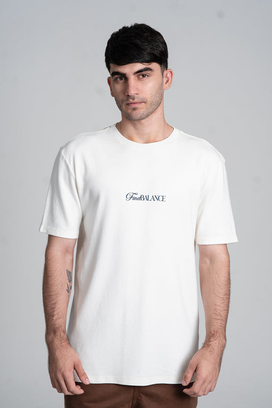 Camiseta Find Balance Oversized Off-White