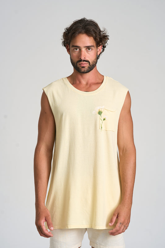 Regata Cromia Garden Amarelo Claro