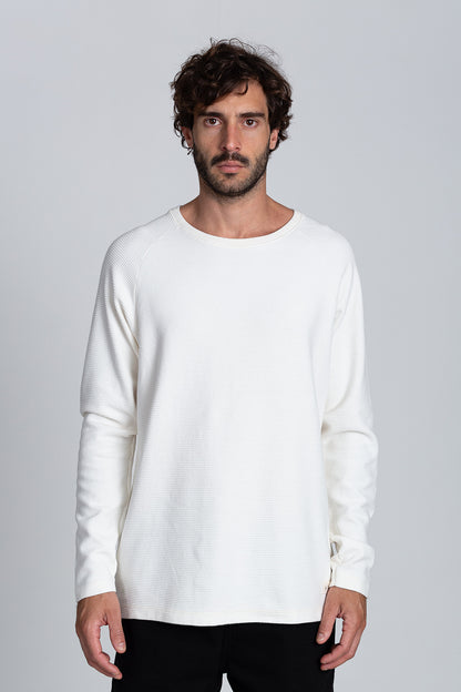 Camiseta Raglan Layer ML Off-White