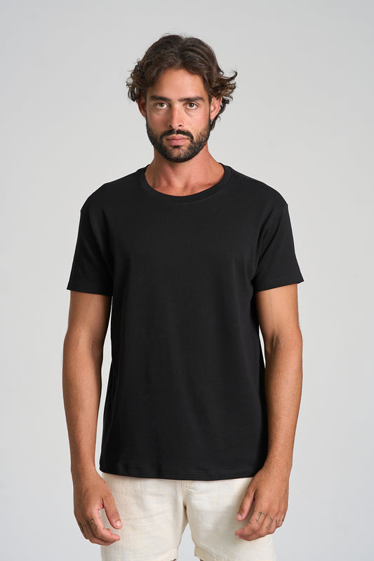 Camiseta Fio Egípcio Preto