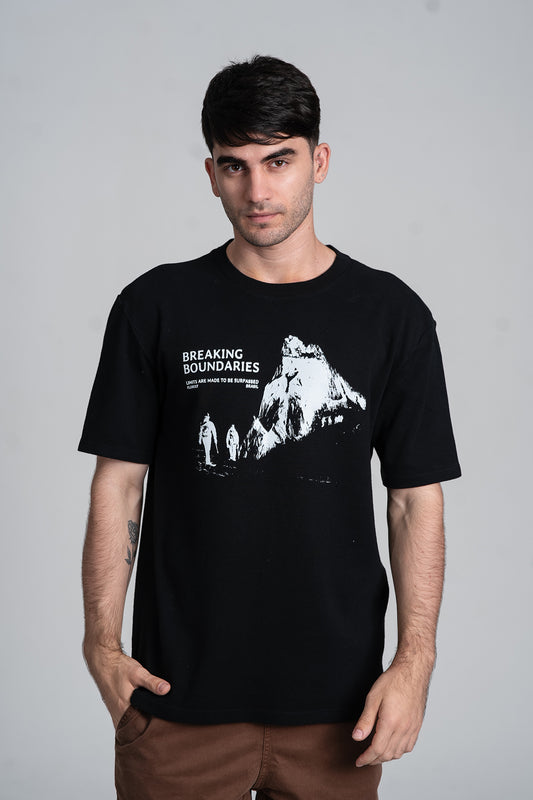 Camiseta Boundaries Oversized Preto