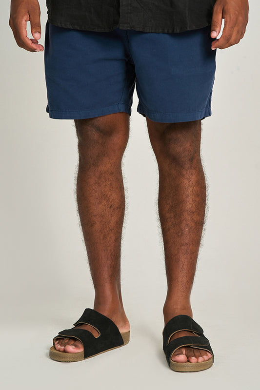 Short Sarja Volley Azul Marinho