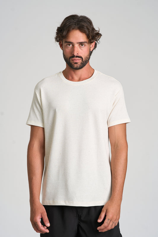 Camiseta Quadrile Maxi Lin Natural