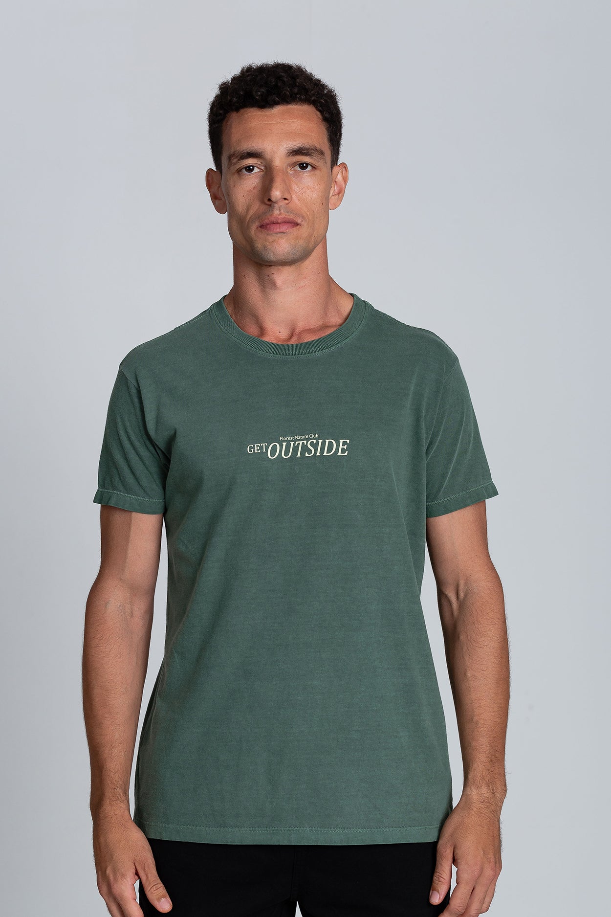 Camiseta Get Outside Stone Verde Escuro