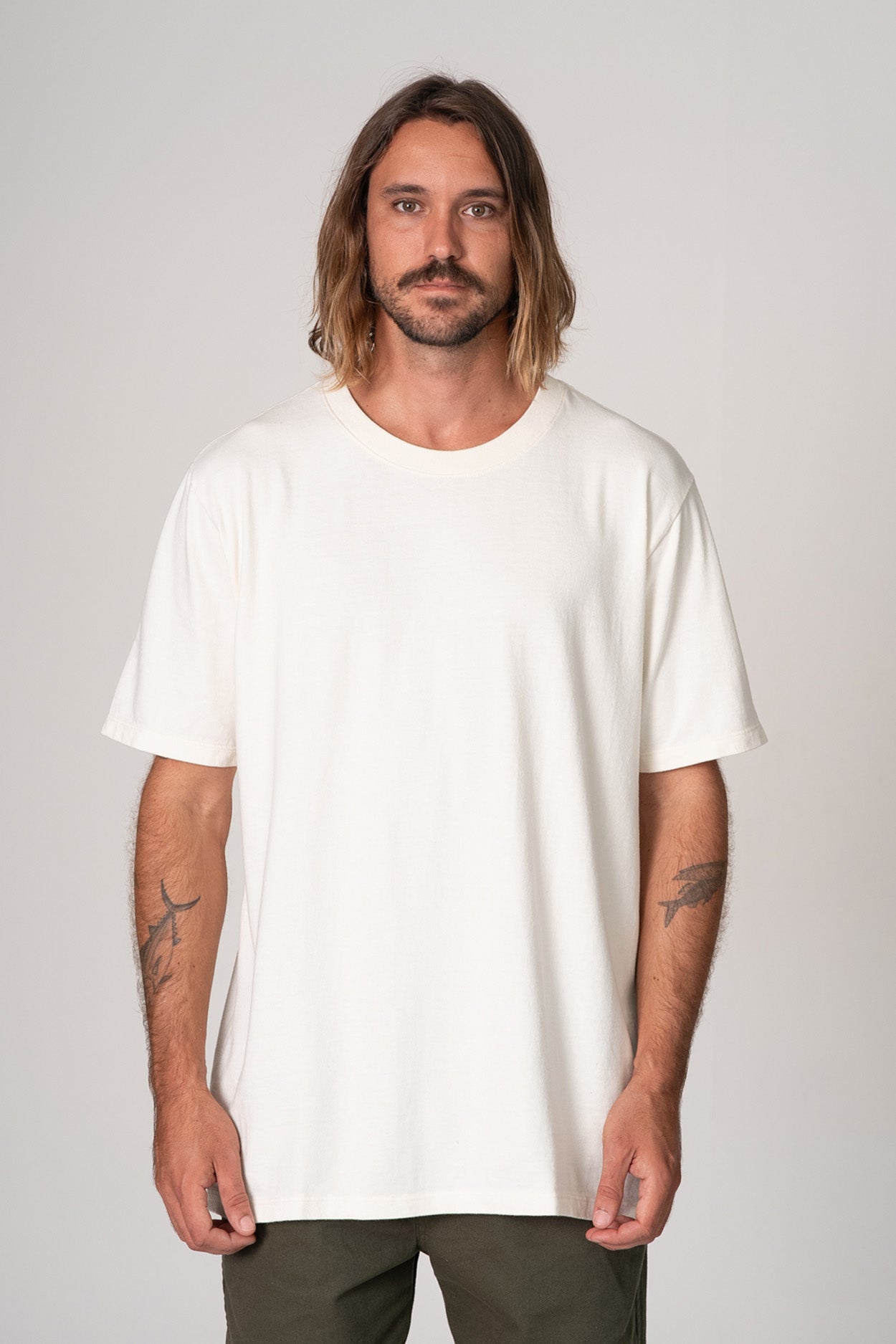 Camiseta Box Classic Oversized Natural