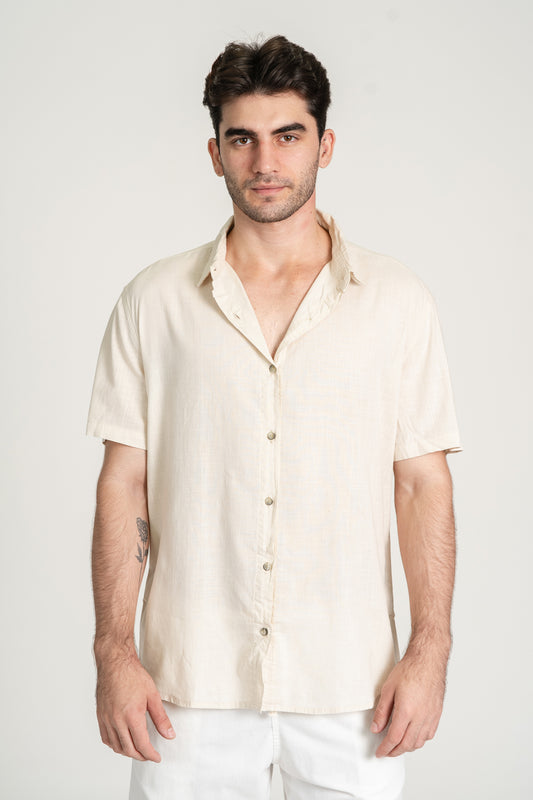 Camisa Marau MC Bege