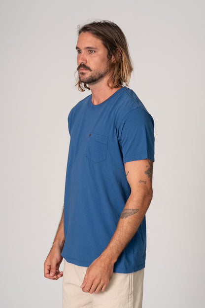 Camiseta Pocket Basic Azul Matisse
