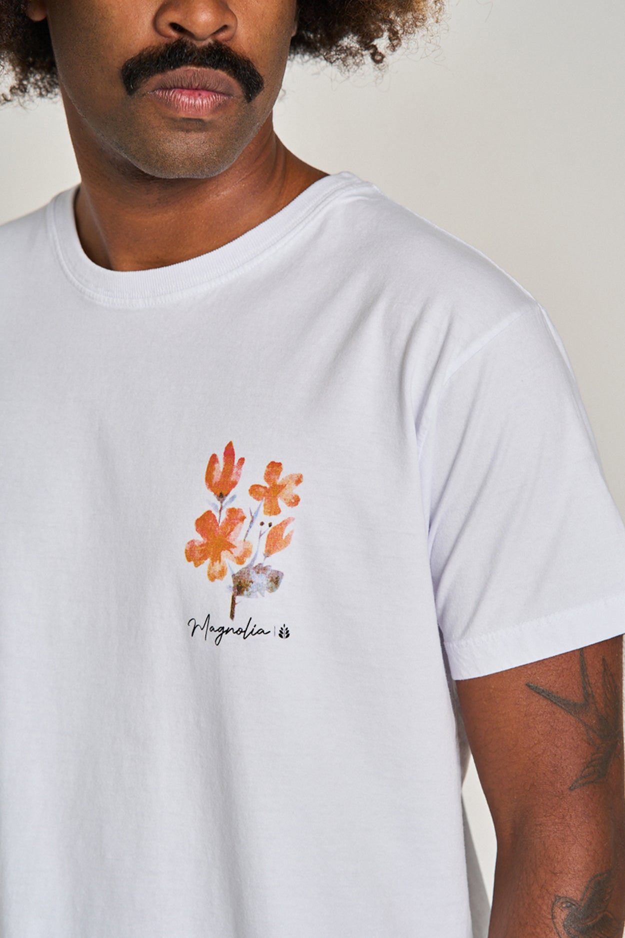 Camiseta Aqua Magnolia Branco
