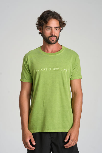 Camiseta Medicine Stone Verde Grama