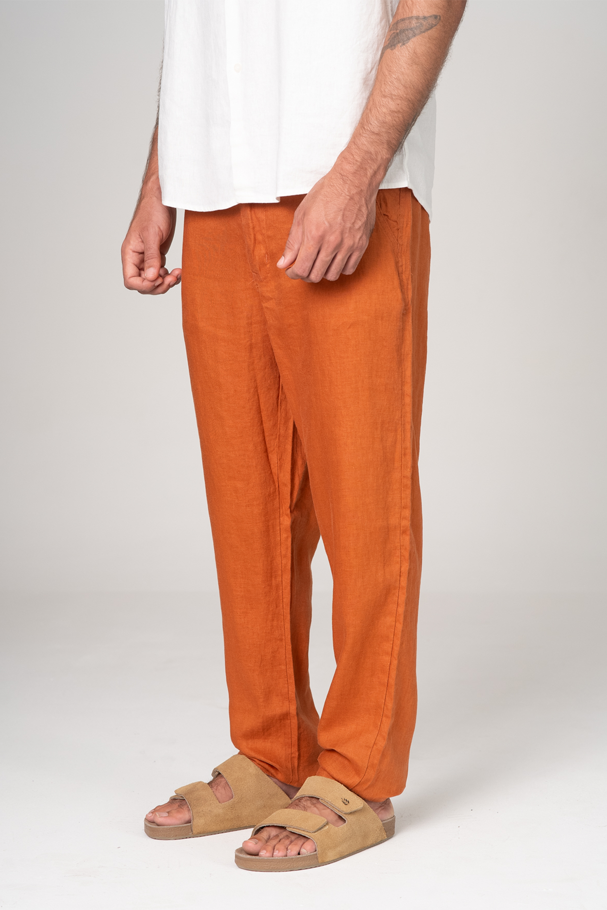 Calça Puro Linho Avelã