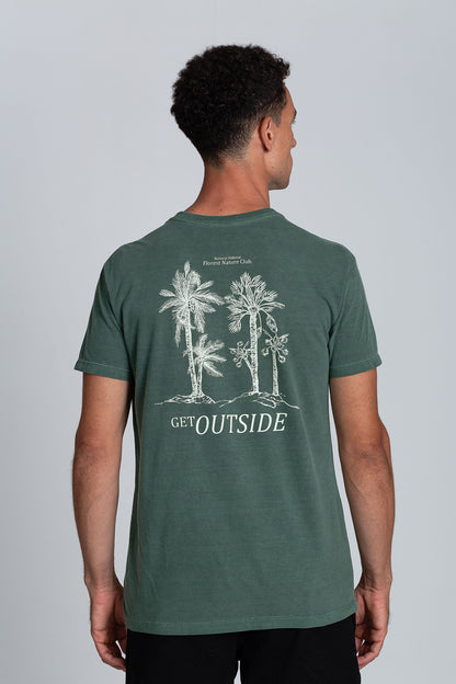 Camiseta Get Outside Stone Verde Escuro