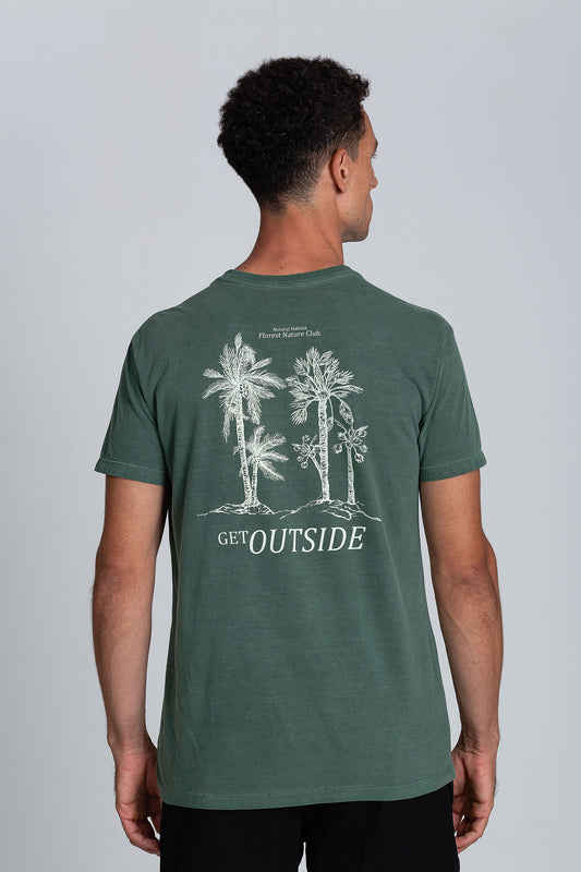 Camiseta Get Outside Stone Verde Escuro