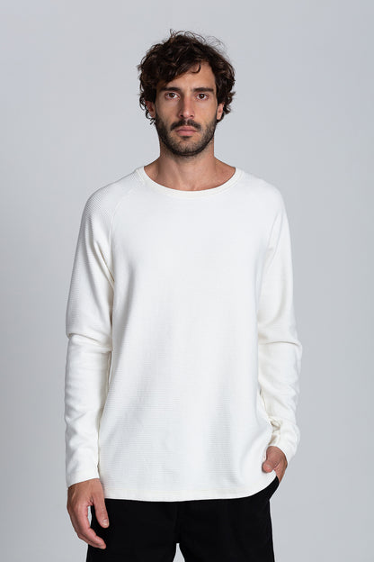 Camiseta Raglan Layer ML Off-White