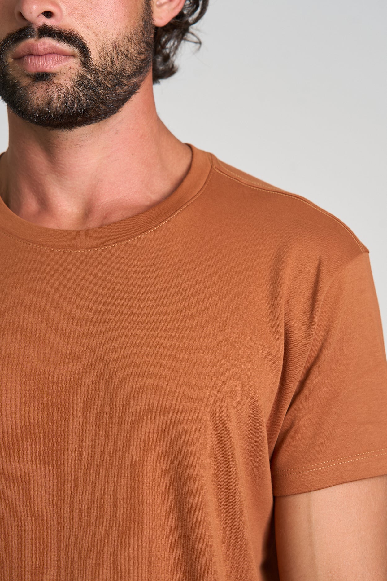 Camiseta Fio Egípcio Marrom