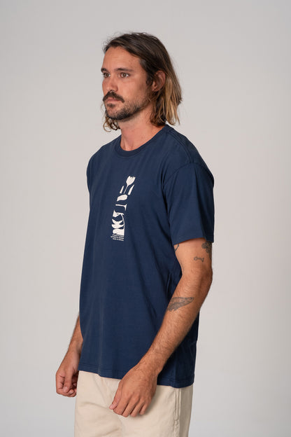 Camiseta Garden Reativo Azul Marinho