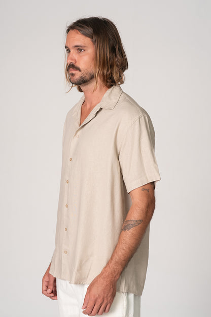 Camisa Satu Linho Caqui