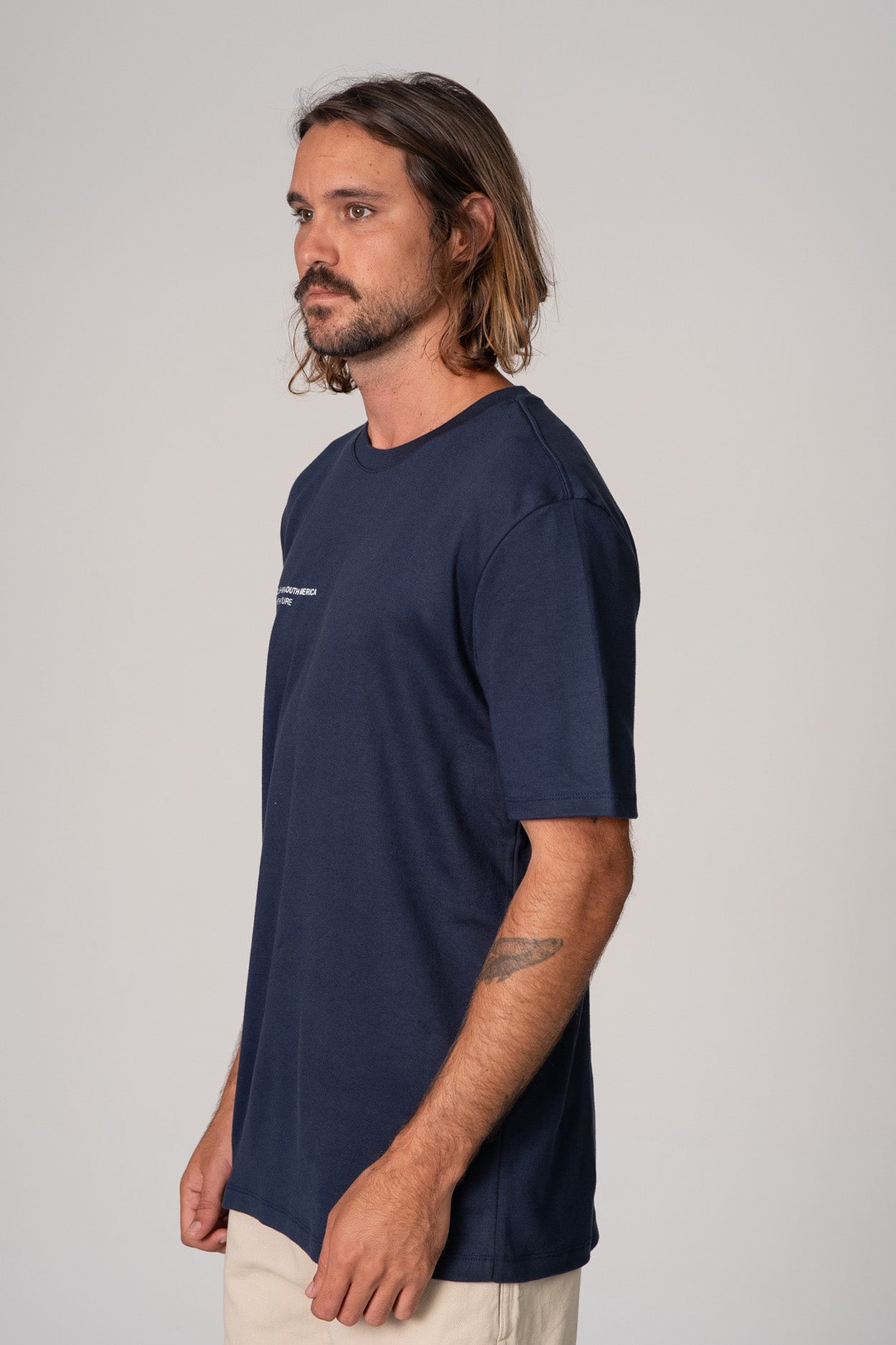 Camiseta Identidade Florest Over Azul Marinho