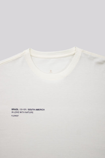 Camiseta Identidade Florest Over Marfim