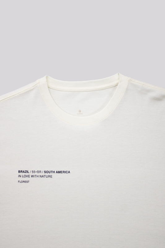 Camiseta Identidade Florest Over Marfim